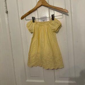 Vintage kids yellow dress and pantaloon set size approx 18-24 months